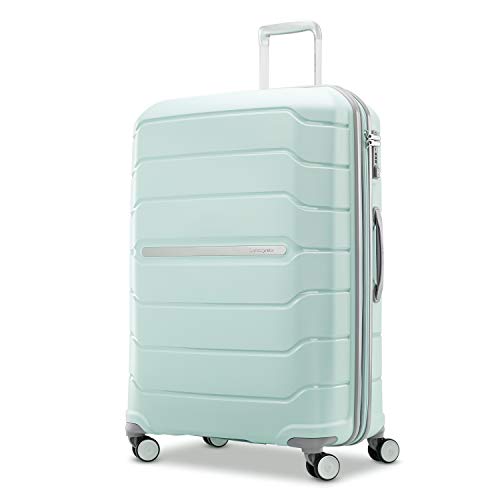 Samsonite Freeform 21-Inch Hardside Carry-On Luggage - Hardshell Carry-On Suitcase - TSA, Airline-Approved - Expandable Hard Shell, Smooth Rolling Spinner Wheels for Lightweight Travel - Navy