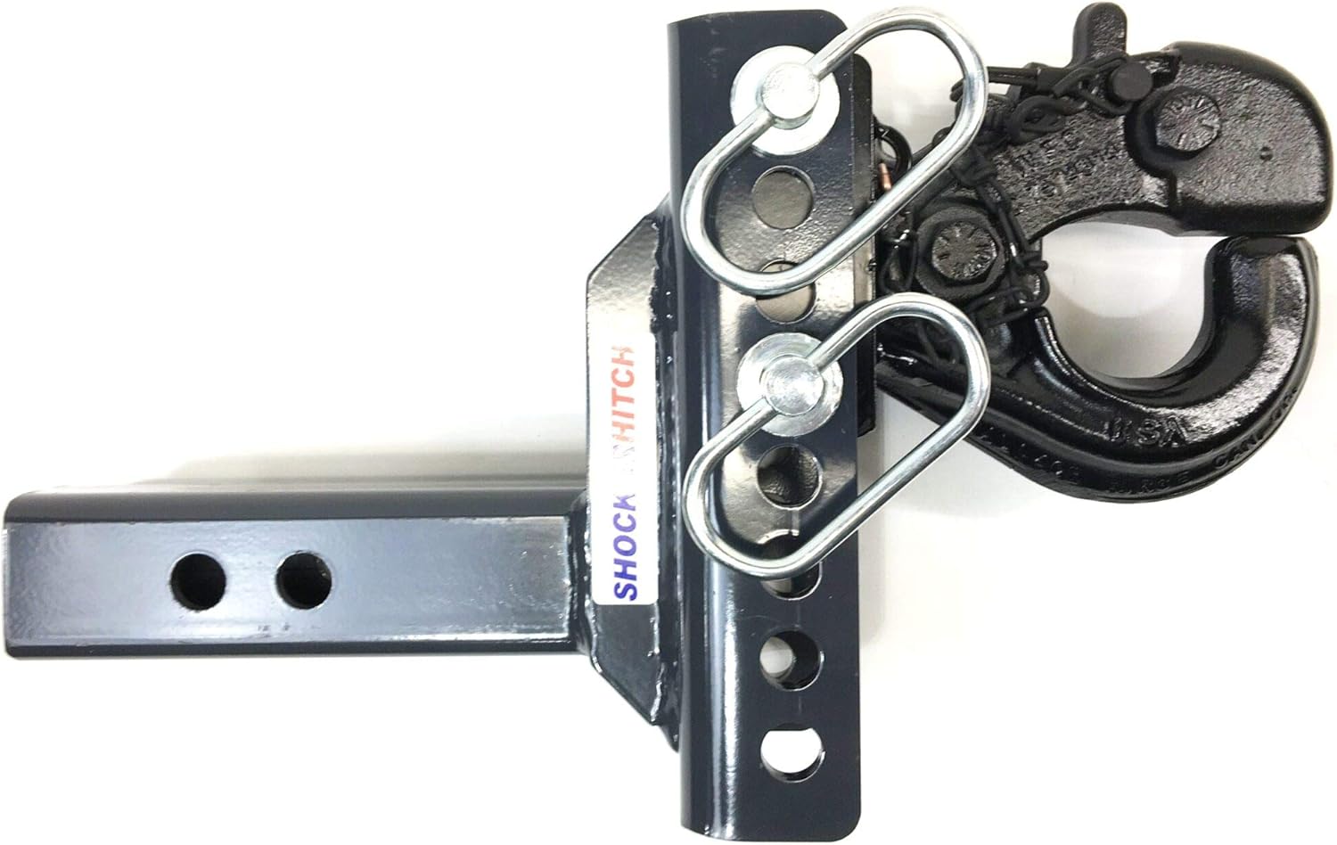 Shocker XR Pintle Hook Drop Ball Mount 1-1/2" Rise to 6-1/2" Drop - 12,000 lbs, Fits 2" Hitch