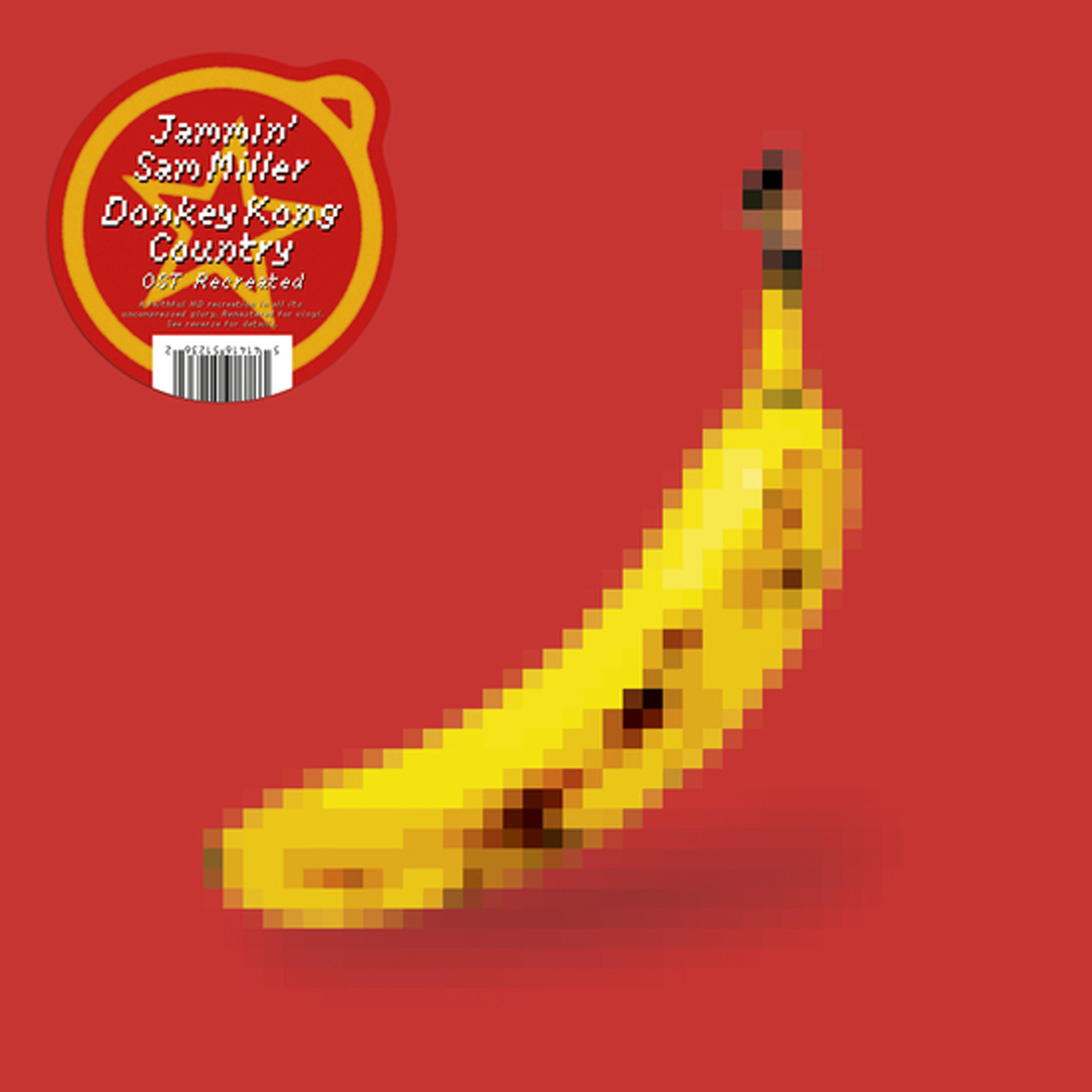 Jammin' Sam Miller - Donkey Kong Country OST Soundtrack Recreated (2X Yellow Vinyl) LP Record