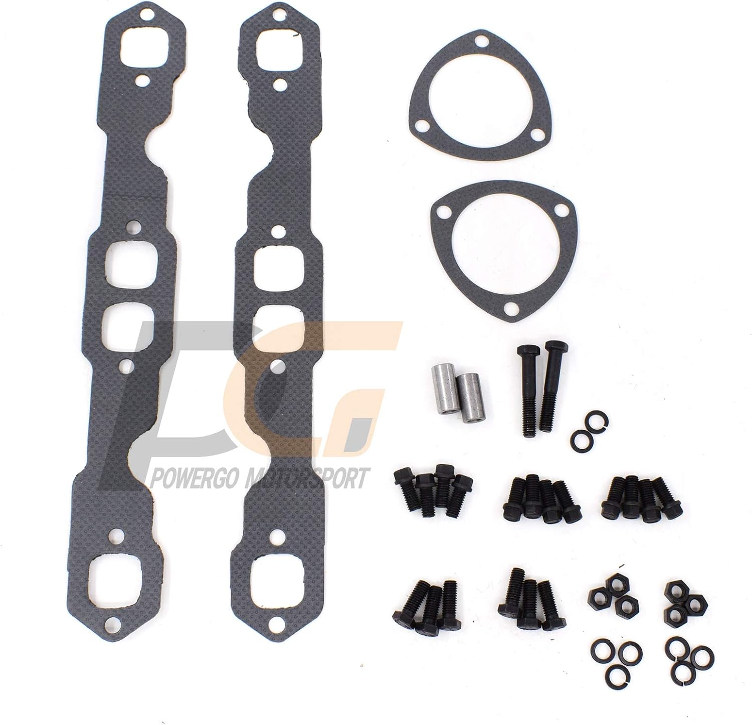 Exhaust Headers 1-5/8 in. Mild Steel Hi-temp Black Paint for Chevelle El Camino Monte Carlo Nova Caprice Impala 283 305 350 400 cu. in. V8