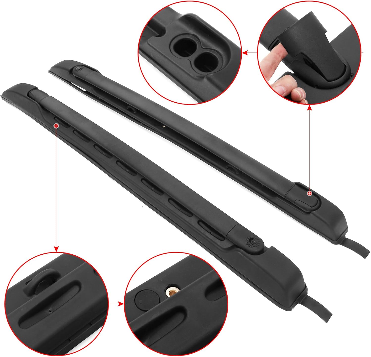 Roof Rack Cross Bars Fit for Toyota Tacoma 2005-2021 Double Cab/Crew Cab only