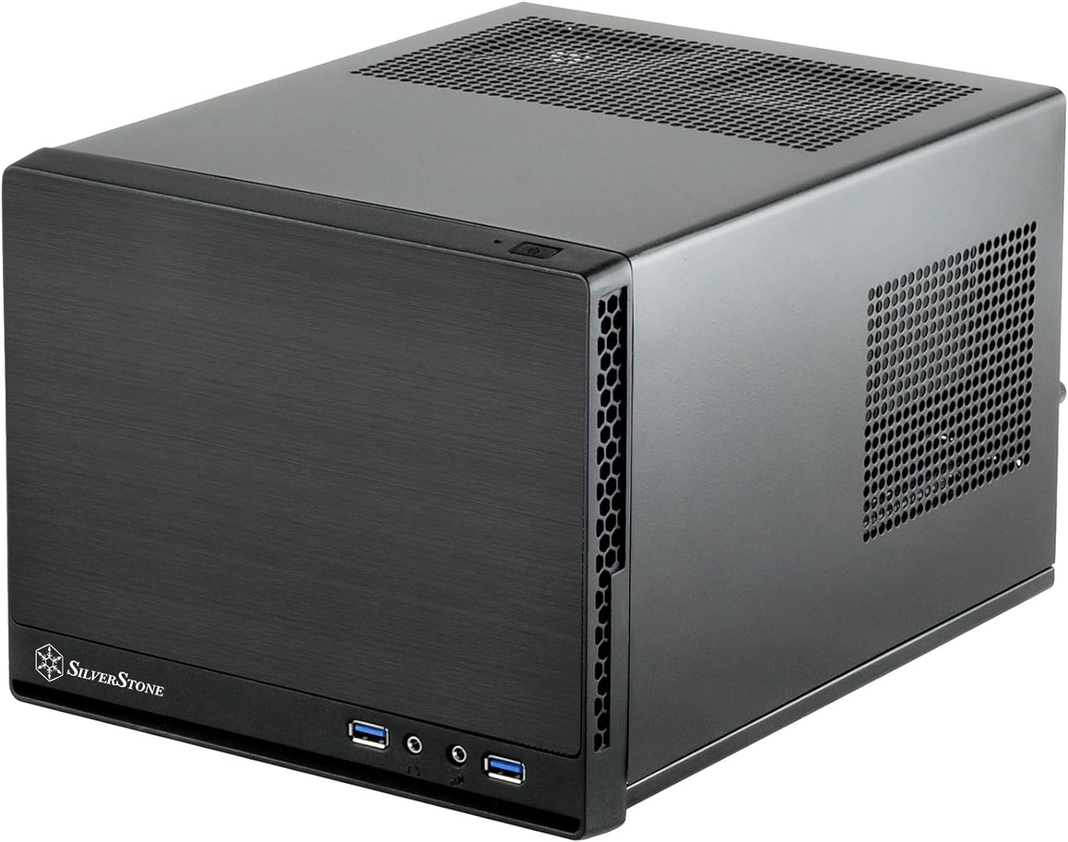 Silverstone Computer Case with Mesh Front Panel,Black (SG13B) Pack of 2