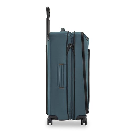 Briggs & Riley Domestic 22" Carry On Expandable Spinner - Luggage for Travel, Suitcases with Wheels, Softside Rolling Bag for Men & Women, Self-Repairing Zipper - ZDX Collection, Hunter