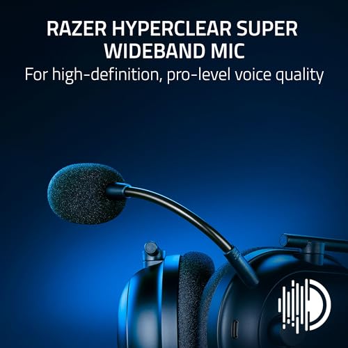 Razer BlackShark V2 Pro Wireless Xbox Gaming Headset: 50mm Drivers - Super Wideband Mic - Noise Isolating Earcups - for Xbox, PS5, Nintendo Switch 2, PC, Mac - Bluetooth, USB-C - 70hr Battery - Black
