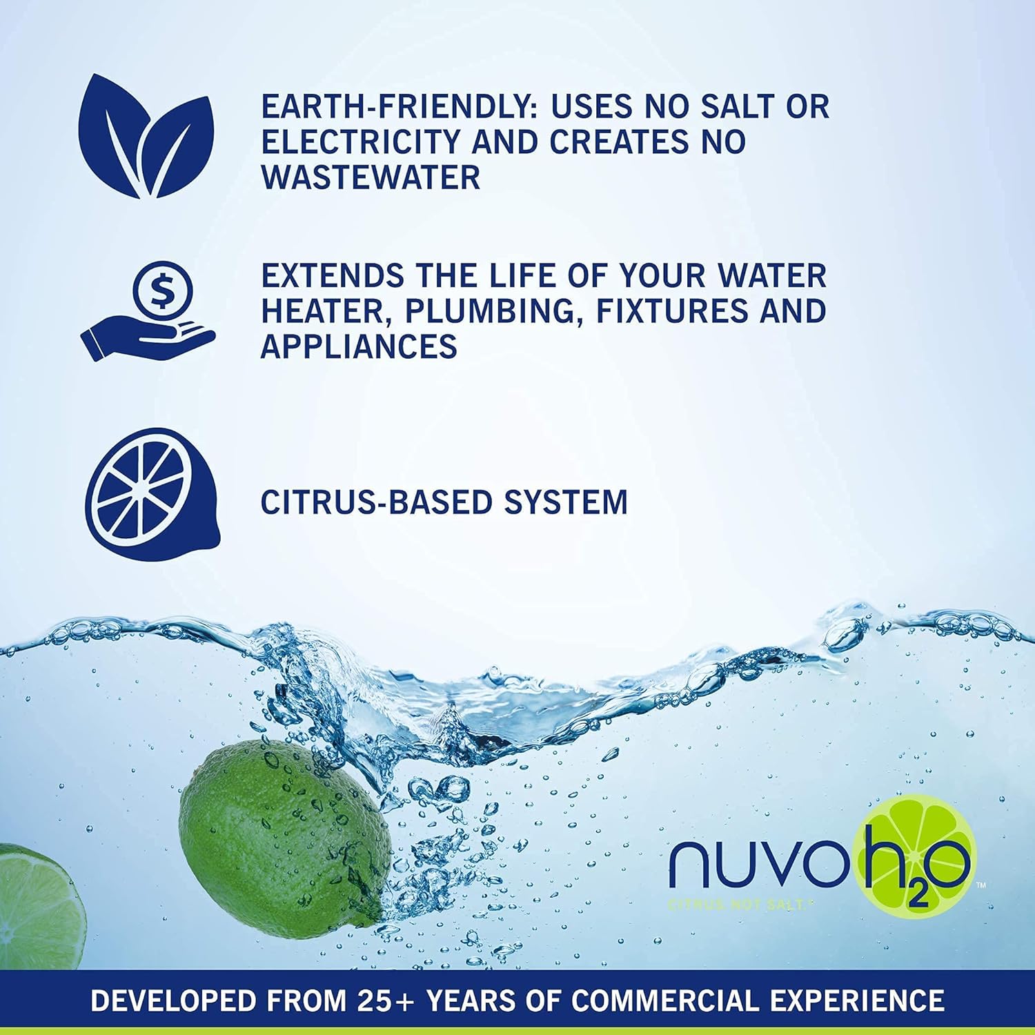 NuvoH2O Manor + Taste Complete Water Softener System, Includes 1 Manor Water Softener and 1 Taste Replacement Cartridge, Complete System