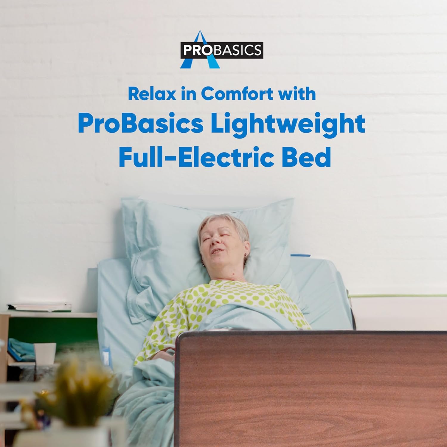 ProBasics Full Electric Hospital Bed and Medical Bed, Includes Springs, Motor, Bed Ends, Electric Adjustable Hospital Bed, Easy Installation, Home Use