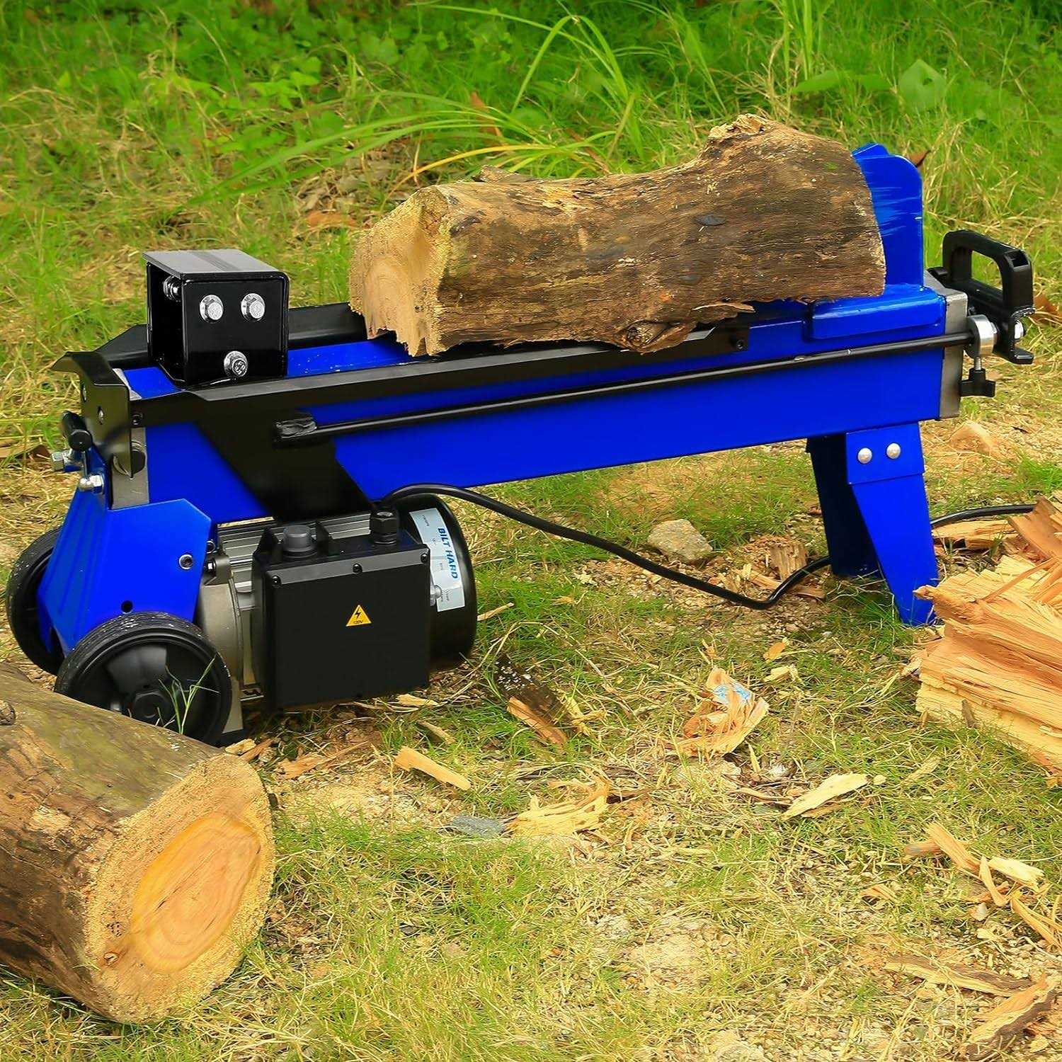 Bilt Hard Log Splitter 6.5 Ton Wood Splitter Electric Powered 15Amp