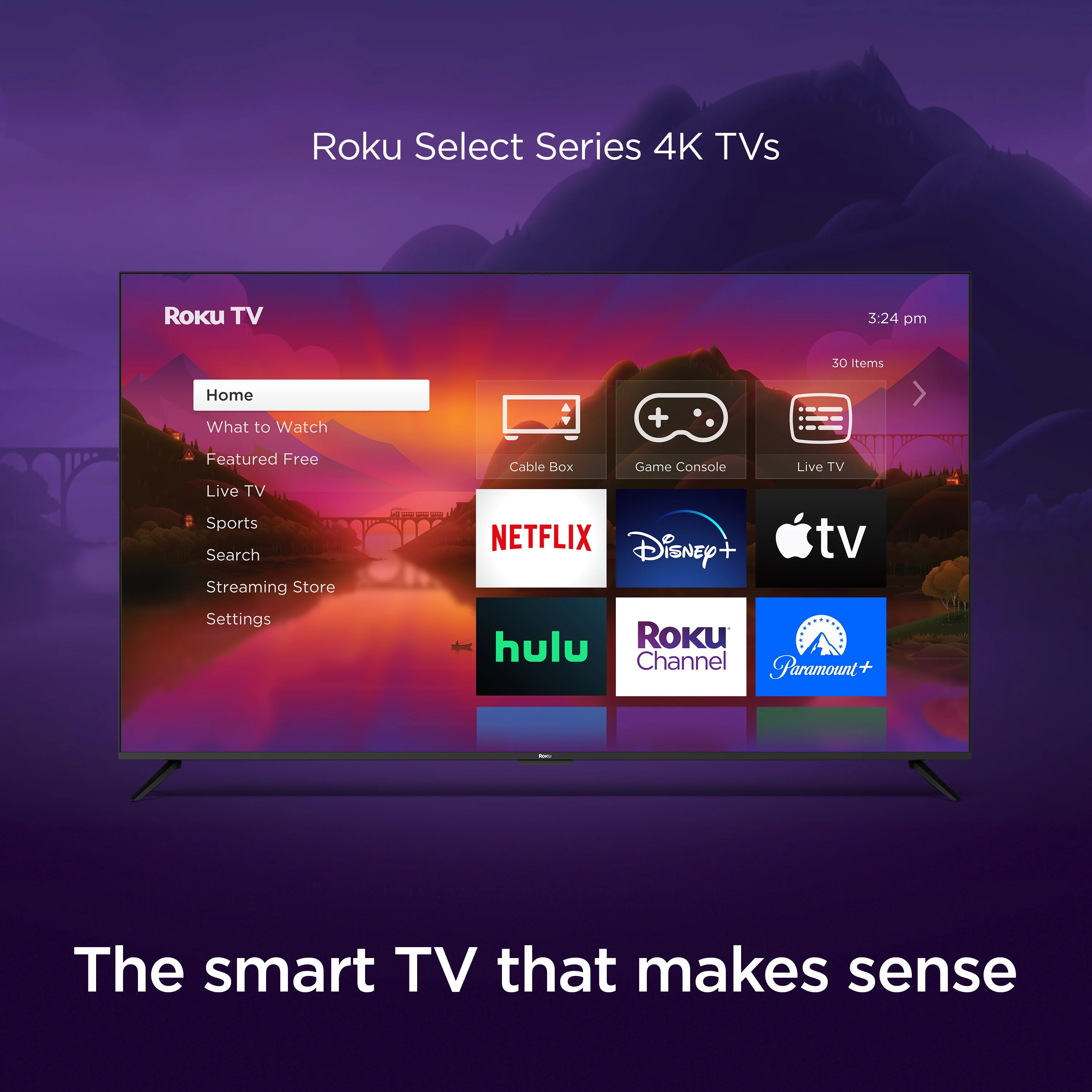 Roku 50 Select Series 4K HDR Smart RokuTV with Enhanced Voice Remote, Brilliant 4K Picture, Automatic Brightness, and Seamless Streaming