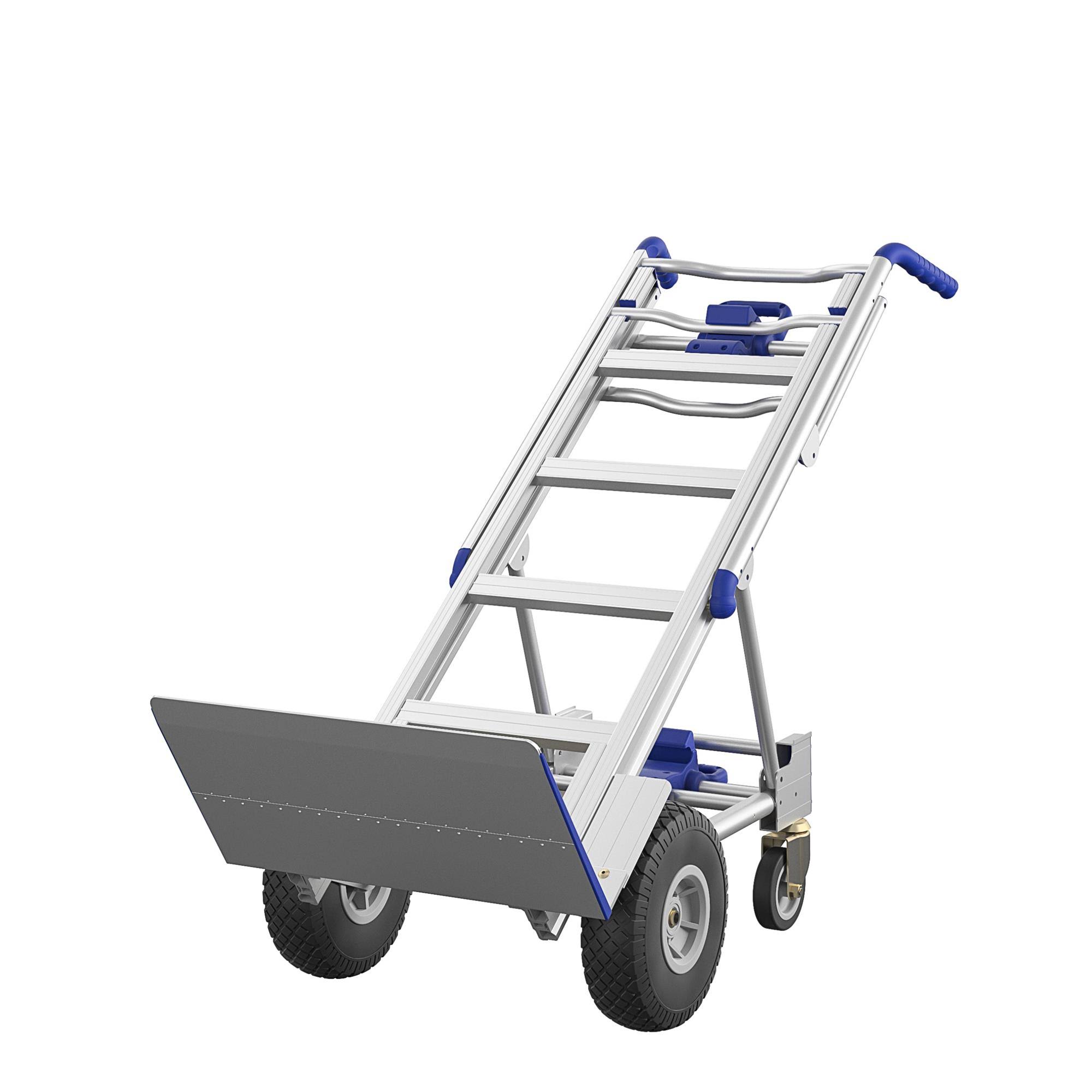 Cosco 3-in-1 Assist Series Aluminum Hand Truck w/ Flat Free - Indigo Blue