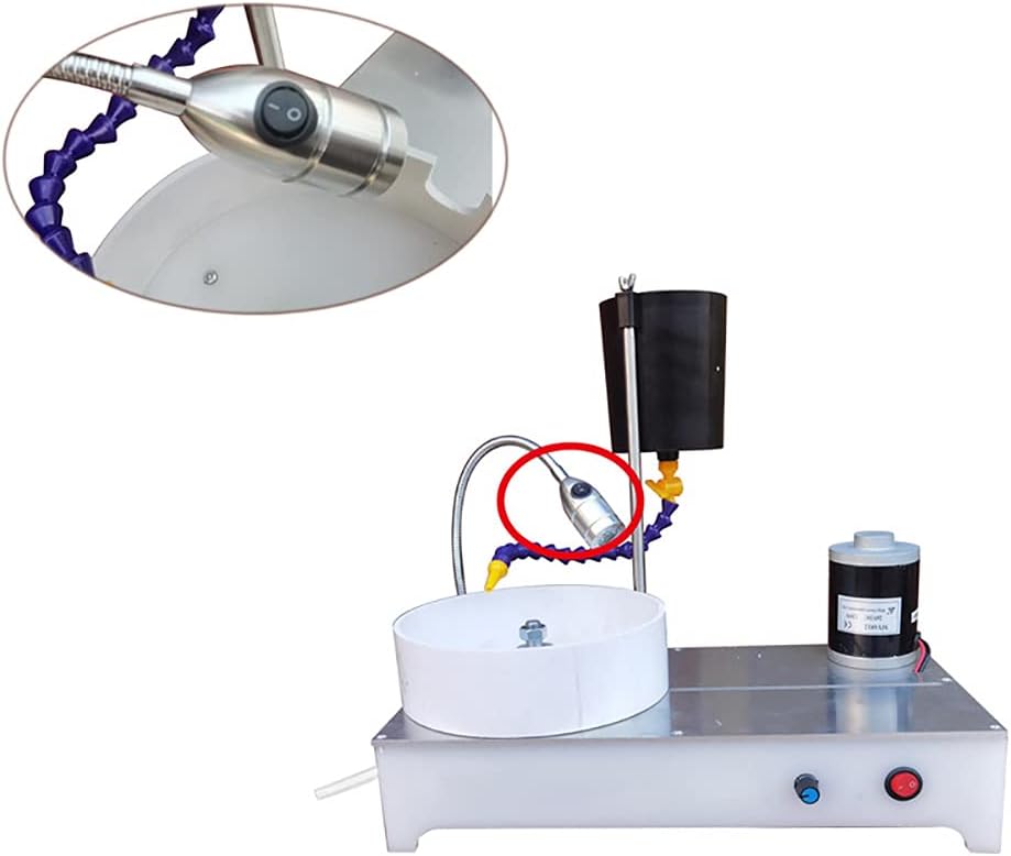 Gemstone Grinding Faceting Machine Faceted Gem Polishing Machine Jewelry Polisher Flat Grinder Lapidary Machine 2800RPM 120W (New Standard Machine)