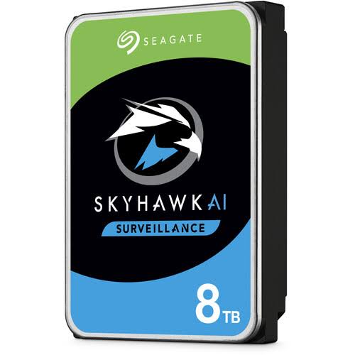 Seagate Skyhawk AI 8TB 7200RPM SATA III 6Gb/s 3.5x22 Surveillance Internal Hard Drive