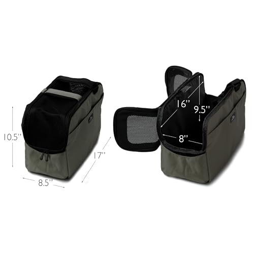 Sleepypod Atom - Airline Approved Pet Carrier and Crash-Tested Car Seat for Cats and Dogs up to 12 lbs. (Dark Chocolate)
