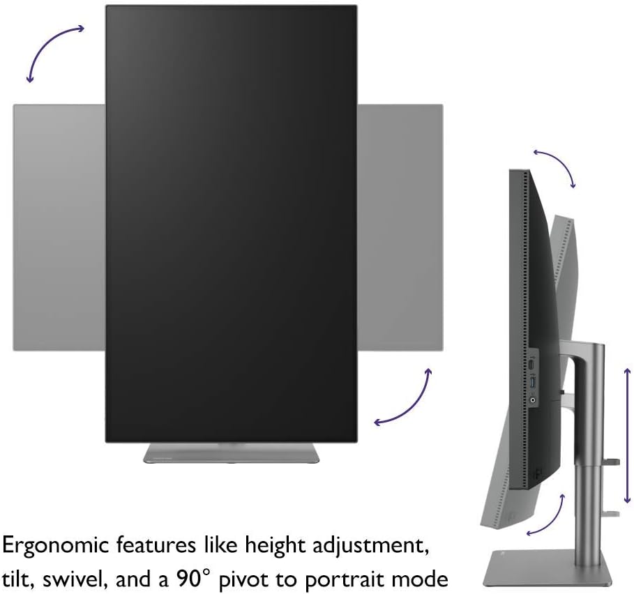 BenQ PD3220U 32 inch 4K Monitor IPS | HDR | AQCOLOR | Display P3 | DCI-P3 | sRGB|Rec.709 | Hotkey Puck G2 | Eye-Care | ICC sync | Thunderbolt 3 for Mac | Grey