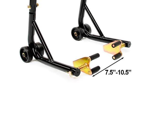 Venom Motorcycle Front+Rear Dual Lift Stand - w/ Spools for Suzuki Sv650/a/sa 2007-2008