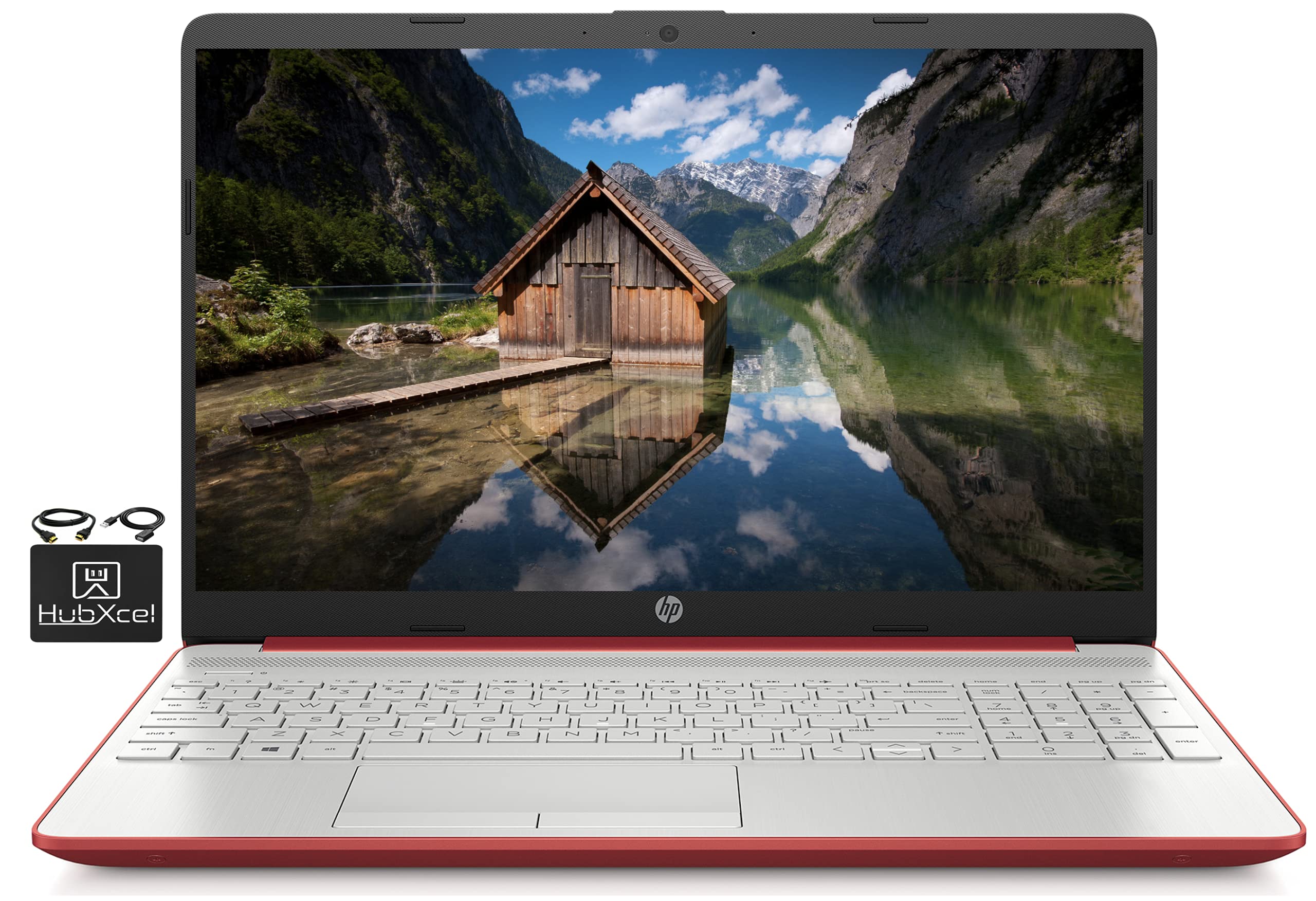 HP 2021 Newest Laptop Computer, 15.6" HD Display,Intel Pentium Dual-core N5000 Upto 2.7 GHz, 4GB DDR4 RAM, 128GB SSD, HD Webcam, HDMI, Bluetooth, WiFi, Win10 S, 10+ Hours Battery, w/Hubxcel Cables