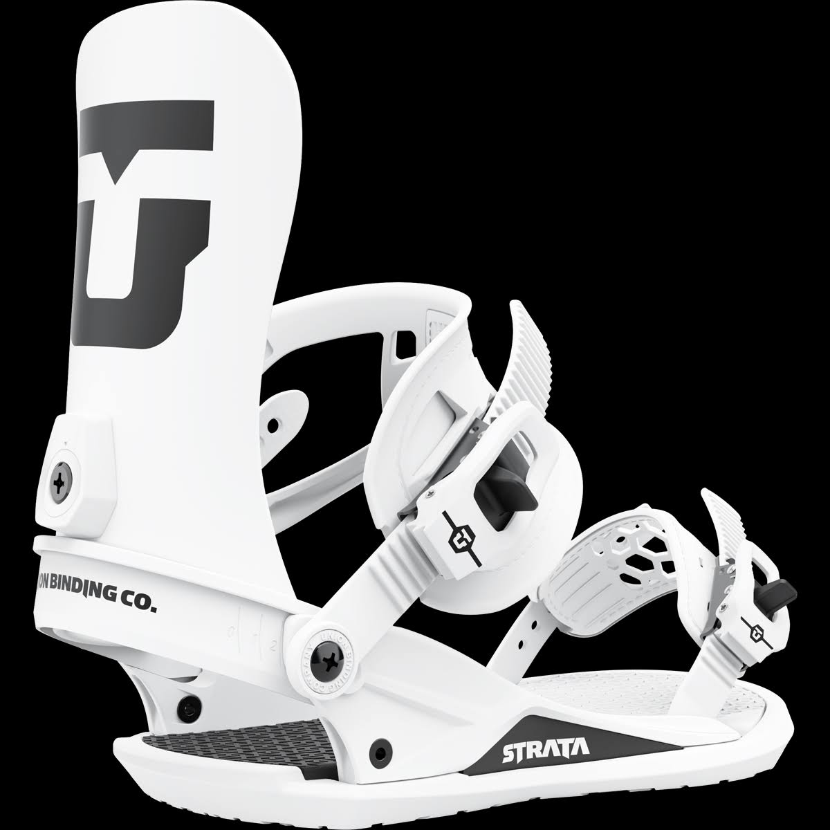 Union Strata Snowboard Bindings White M