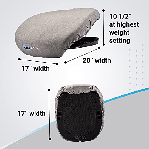 M PAIN MANAGEMENT TECHNOLOGIES Lift Assist Cushion for Elderly by Seat Boost, Portable Lifting Cushion Mobility Aid Non-Electric, Firm Memory Foam Support Up to 220 lbs