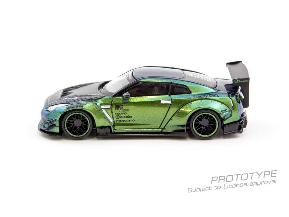 Nissan Skyline GT-R Type 2 Rear Wing Version 3 Tarmac Works Liberty Walk lb Works 1:64 Diecast Model - True Scale Miniatures MGT