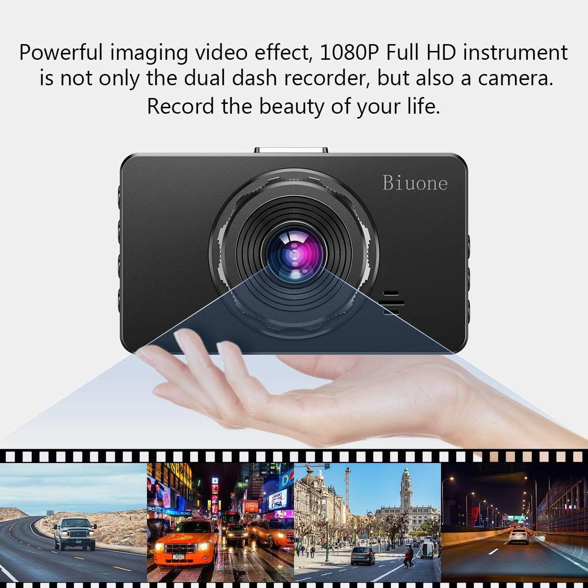 Dash Camera for Cars, Super Night Vision Dash Cam Front and Rear with 32G SD Card, 1080P FHD DVR Car Dashboard Camera with G-Sensor, WDR, Parking Monitor, Loop Recording, Motion Detection 【2022】 Pack of 2