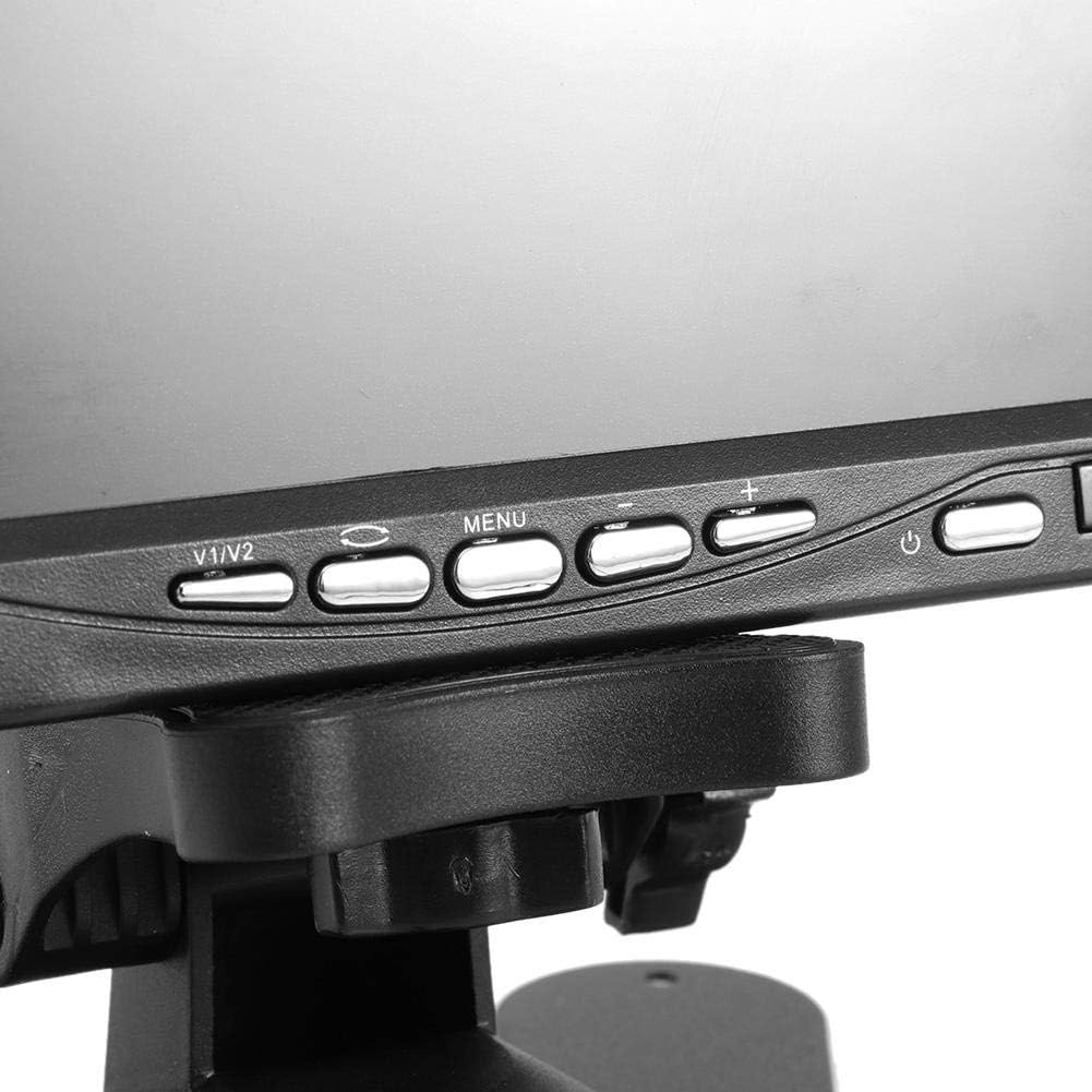 Car Monitor, 7in Car Monitor High Definition Reverse Rearview Display 12-24V Auto Accessory, Pixel 800 x 480