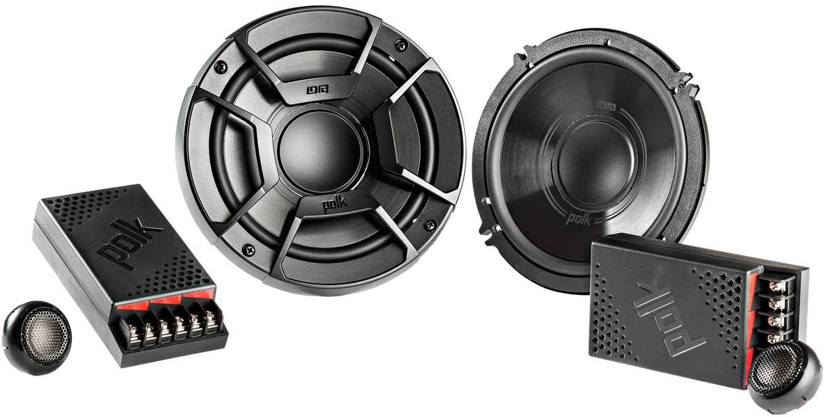 2) Polk Audio Db6502 6.5 inch 300W 2 Way Car/Marine ATV Stereo Component Speakers