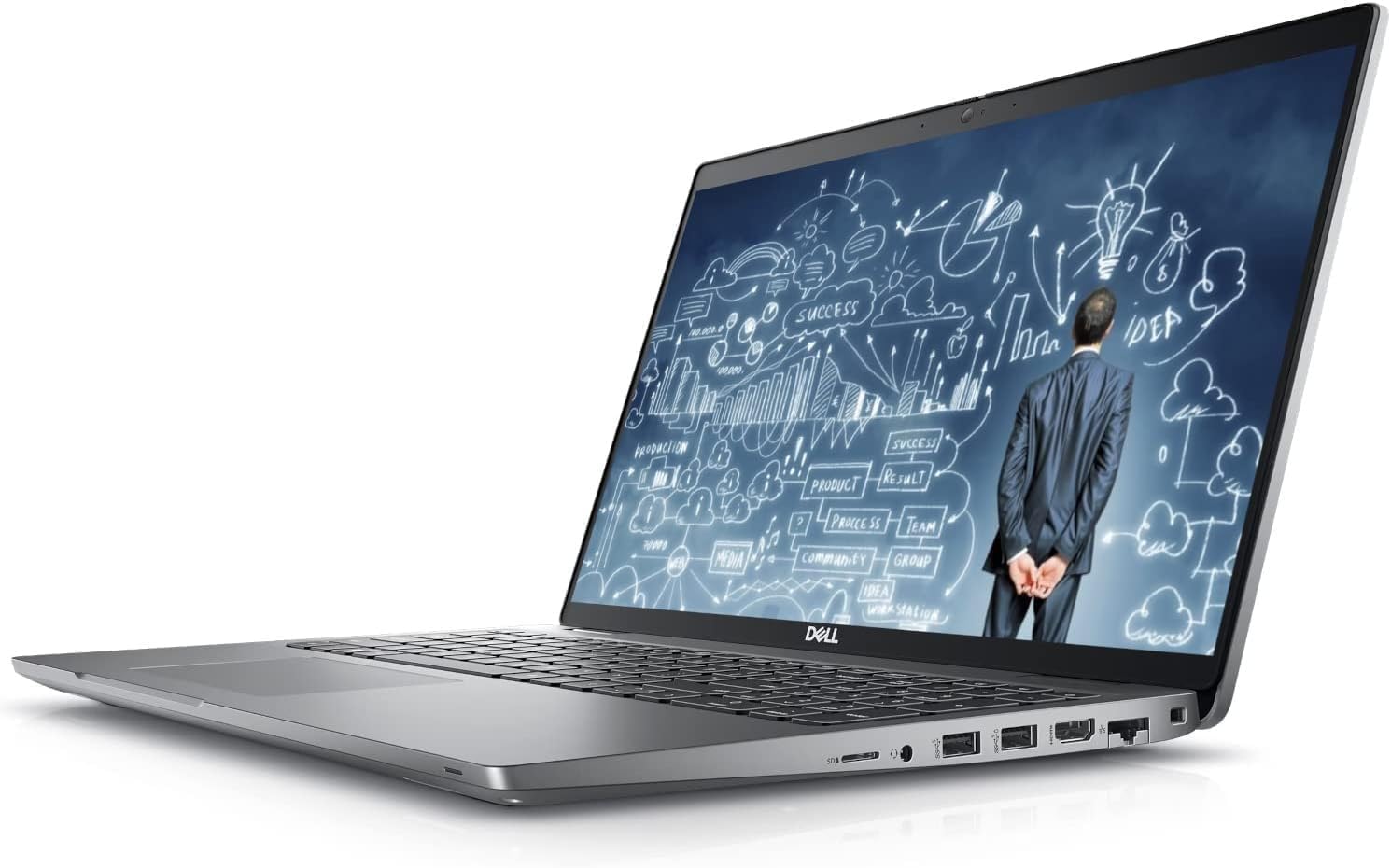 Dell Latitude 5530 Business Laptop, 15.6" FHD Screen, 12th Gen Intel Core i5-1235U, 16GB DDR4 RAM, 512GB PCIe SSD, Webcam, HDMI, Thunderbolt 4, Backlit Keyboard, Wi-Fi 6, Windows 11 Pro, Black