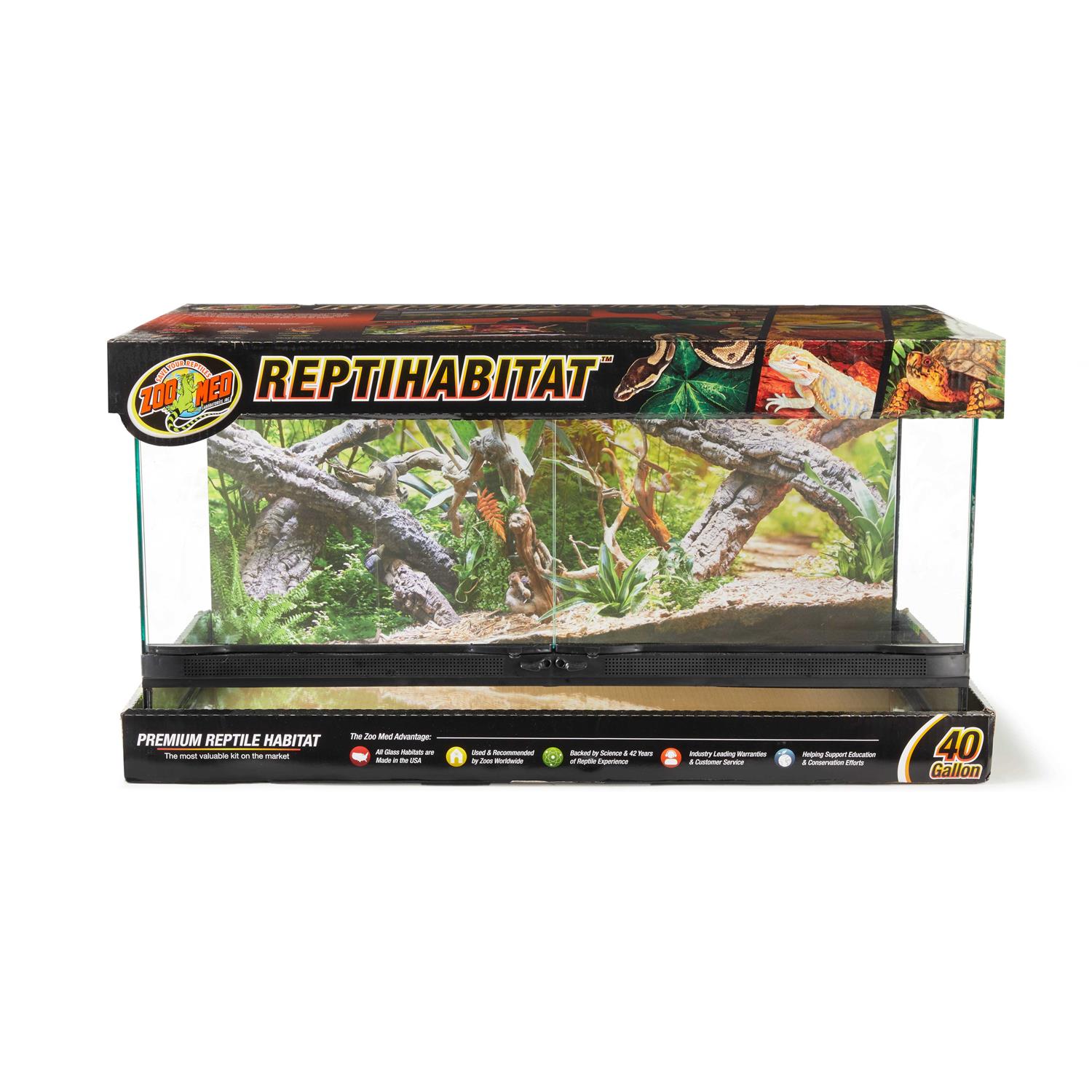 Zoo Med Naturalistic Terrarium Double Door 40 Gallon - Pet Supplies online store