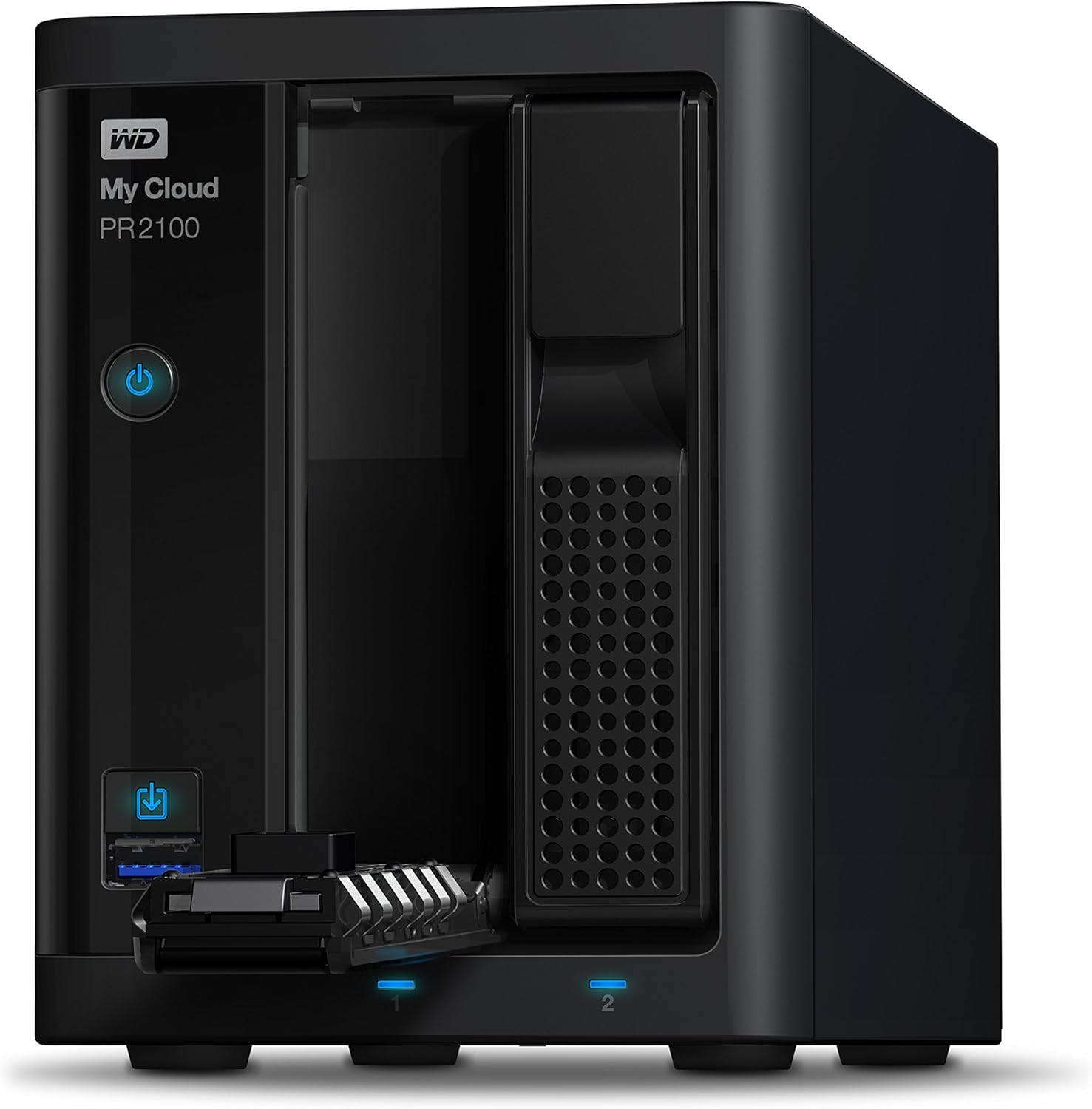 WD 8TB My Cloud Pro Series PR2100 Network Attached Storage - NAS - WDBBCL0080JBK-NESN