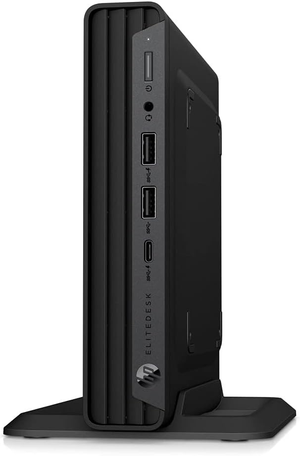 HP EliteDesk 805 G6 Mini PC (Latest Model) Ryzen 5 PRO 4650GE (6-Core) 256GB PCIe SSD 8GB RAM WiFi 6 AX + Bluetooth Windows 10 Pro (Renewed)