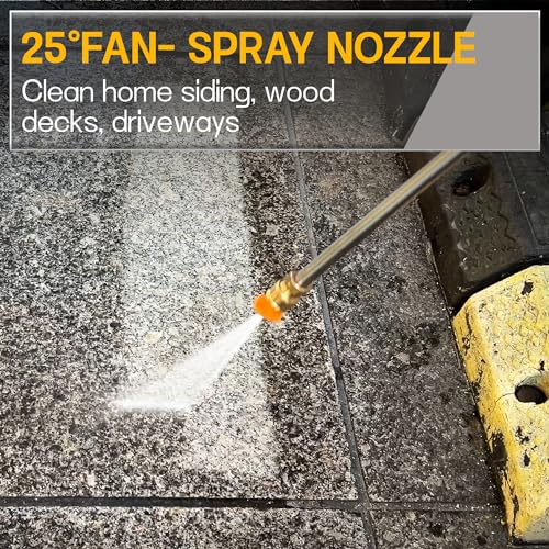 Electric Pressure Washer - 4500PSI 3.2GPM 20FT Hose 35FT Power Cord 4 Different Tips Power Washer Powerd for Patios