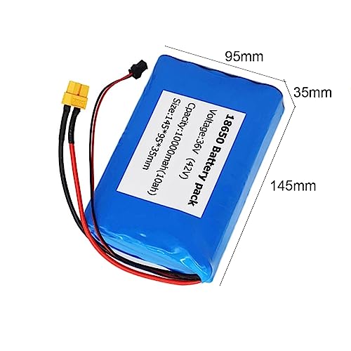 36 Volts Lithium Battery Pack 36V 10Ah 8Ah 6Ah Ebike Battery 10S2P Li-ion Battery for 100W 250W 350W Mountain Bike Motor Folding Scooter Battery with Charger and BMS,36v10ah