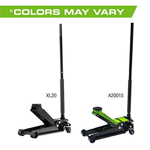 ARCAN Tools 3-Ton Quick Rise Aluminum Floor Jack with Dual Pump Pistons & Reinforced Lifting Arm (A20018_A20019)