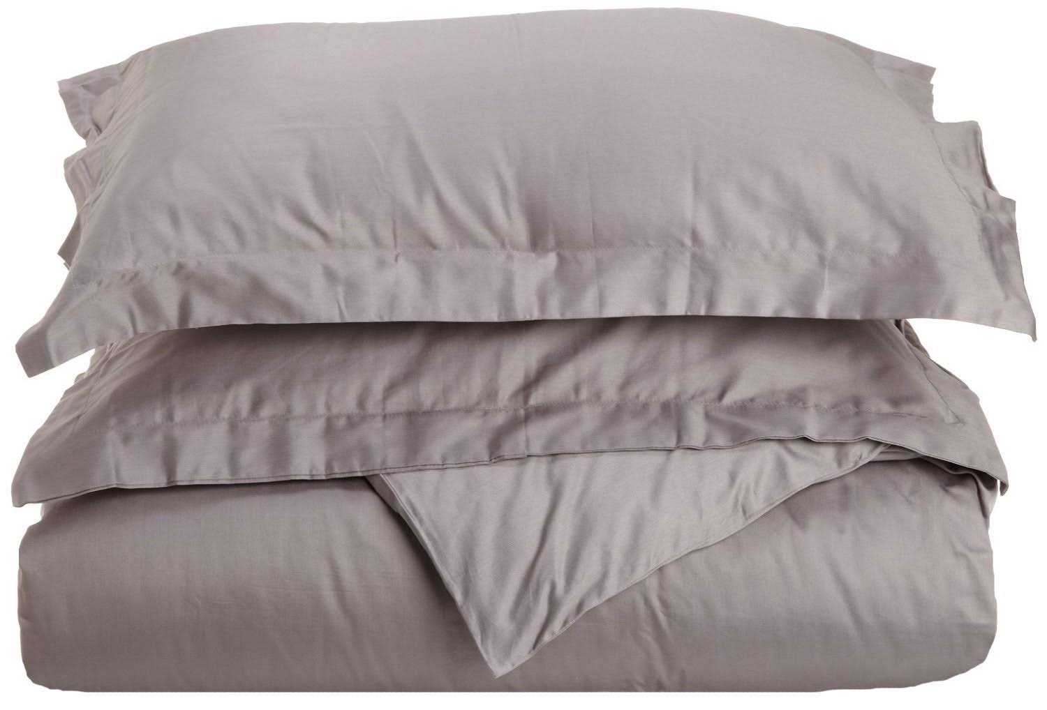 Superior 300 Thread Count Cotton Solid Duvet Cover Set Gold Other King/California King