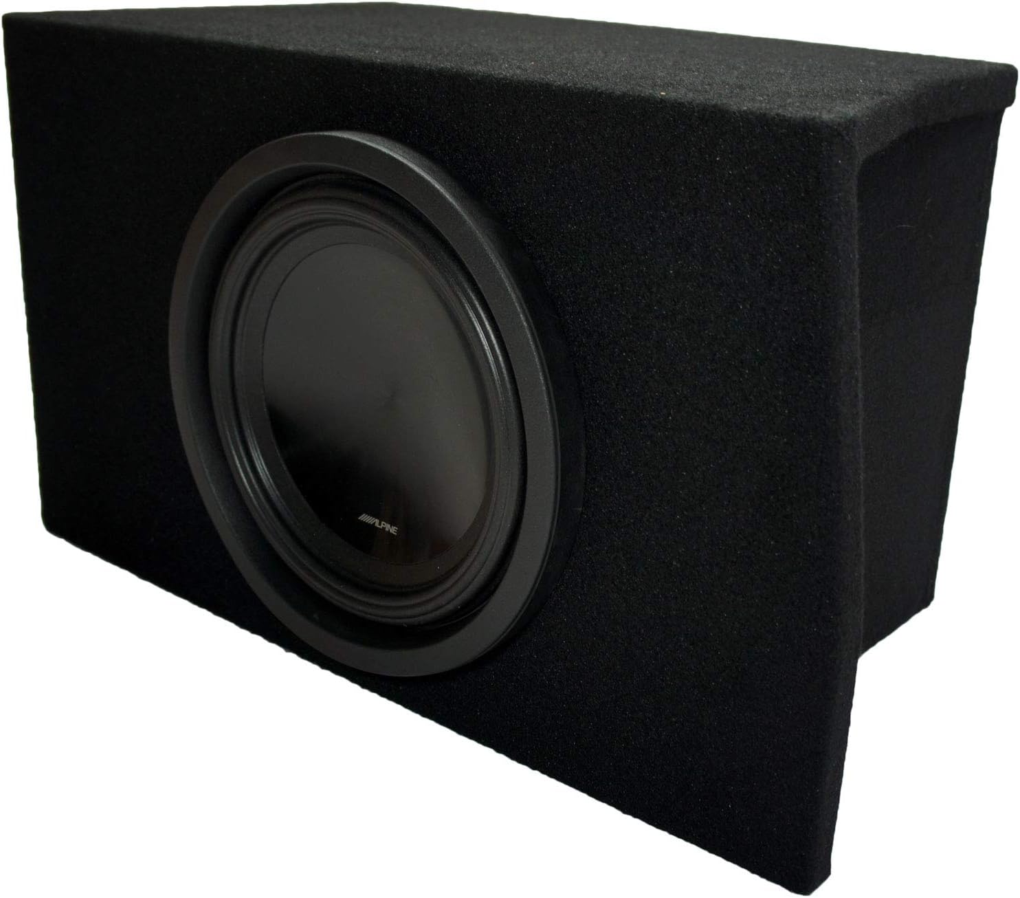 Compatible with 2005 2006 2007 2008 2009 2010 2011 2012 2013 2014 Ford Mustang Coupe Alpine SWT-10S2 Car Audio Subwoofer Single 10 Custom Sub Box Enclosure Package New