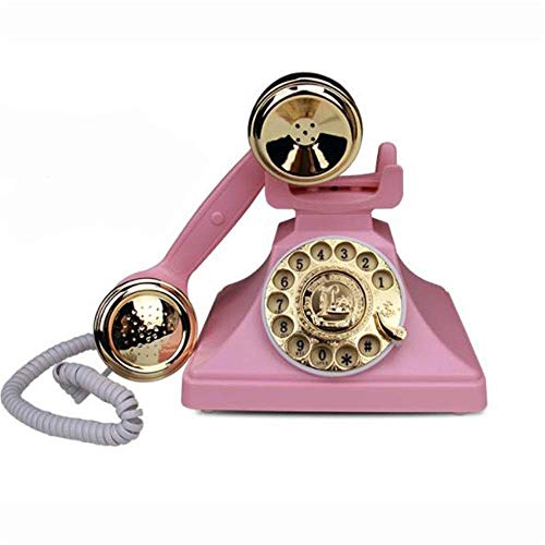 Retro Old Fashioned Telephone European Antique Telephone Rotary Dial Telephones Retro Landline Desk Telephone,Corded Phone Rotary Dial Home Phone
