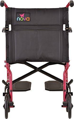 Nova Medical Lightweight Transport Wheelchair, Black 379BK