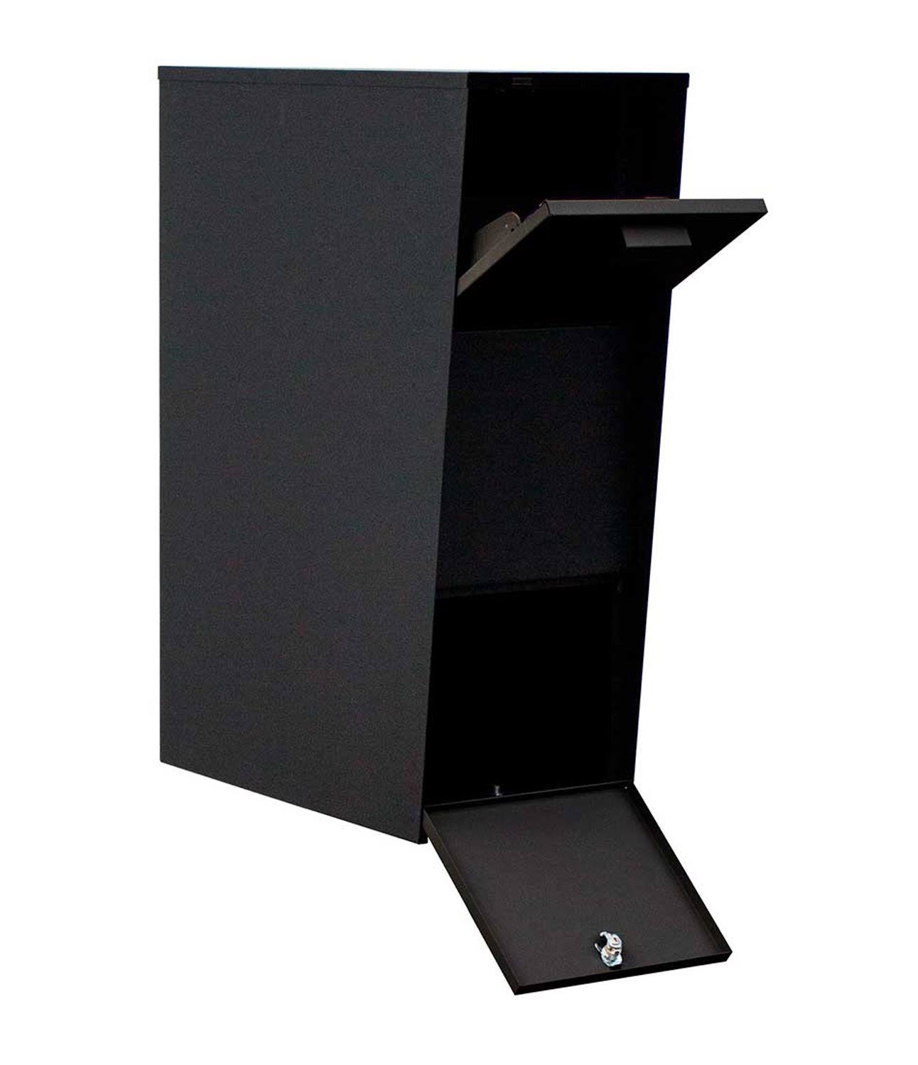 The Vacation Mailbox with Post, Black