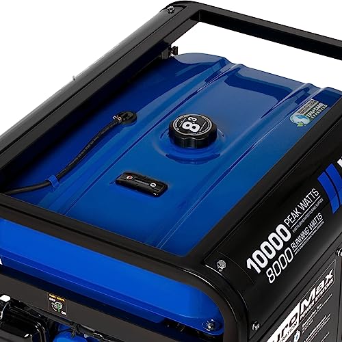 DuroMax XP12000EH 12,000-Watt Dual Fuel Portable Generator – Gas & Propane, Electric Start, Whole Home Backup Power, Transfer Switch Ready, RV & Emergency Ready