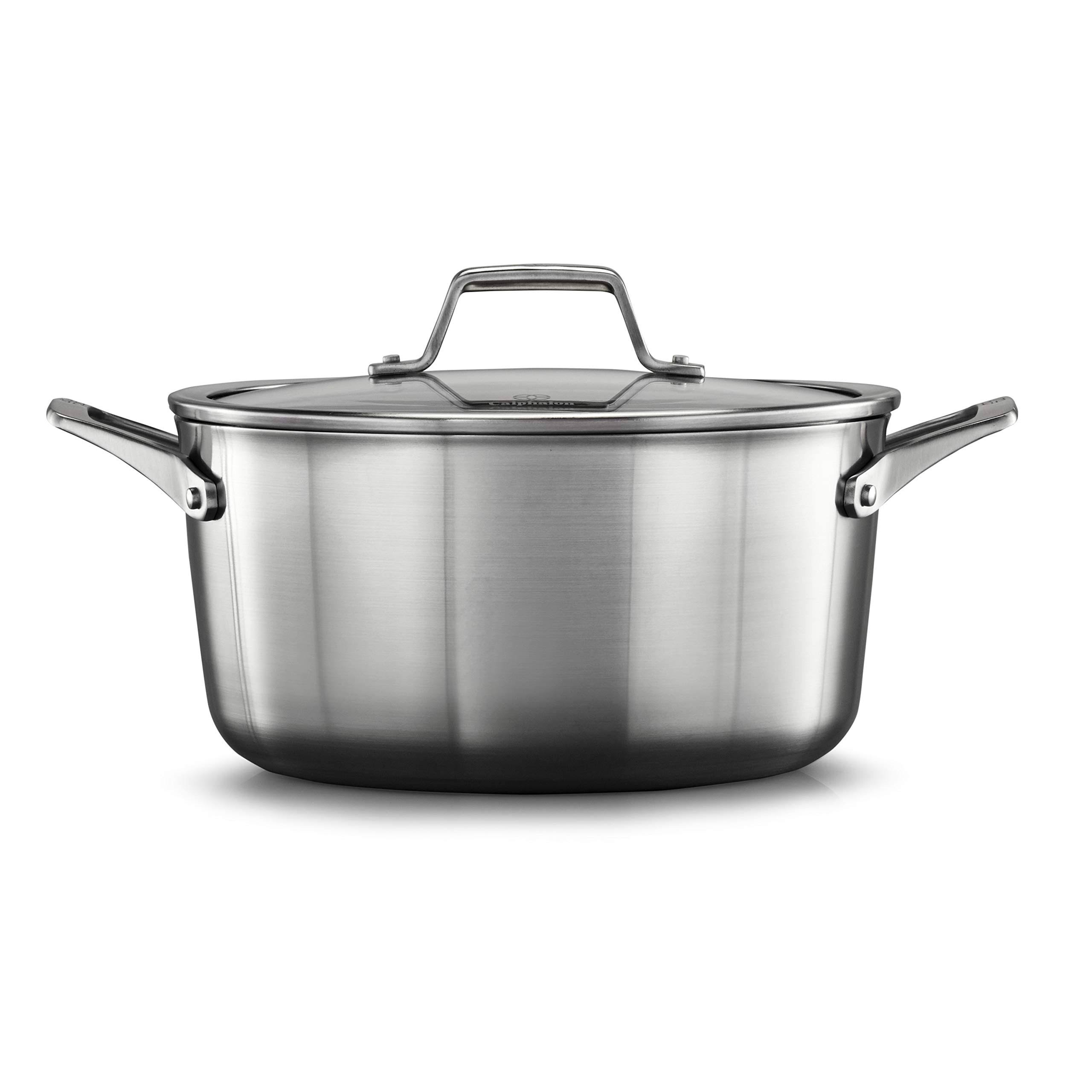 Calphalon Premier Stainless Steel 6 Quart Stock Pot with Cover