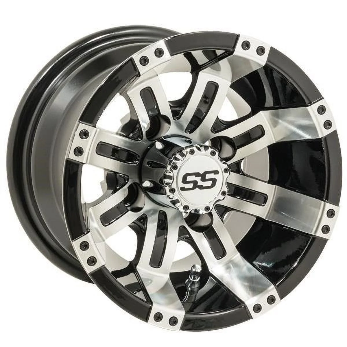 GTW Tempest 10" Golf Wheels Machined 22" Classic A/T Tires Yamaha