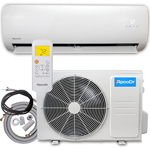 ApooDr 12000 BTU - 36000 BTU Mini Split Air Conditioner Ductless Inverter System with Heat Pump,with Installation Kit