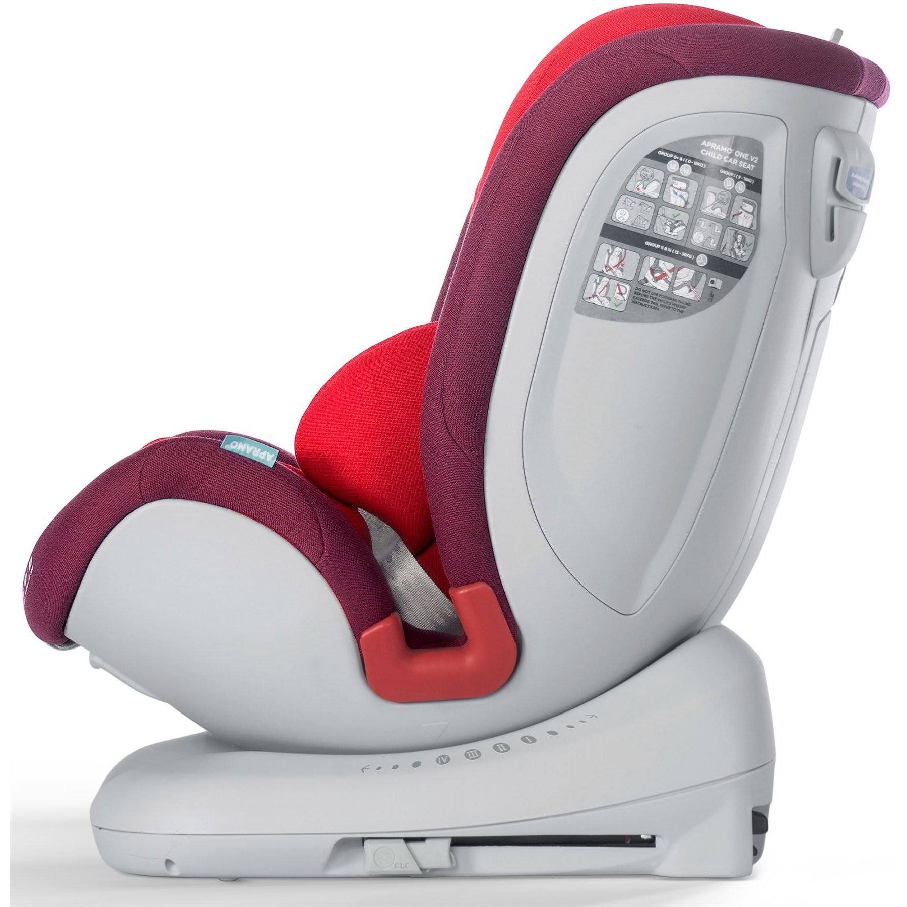 Apramo All Stage Child Car Seat Group 0+/1/2/3 Chilli Red