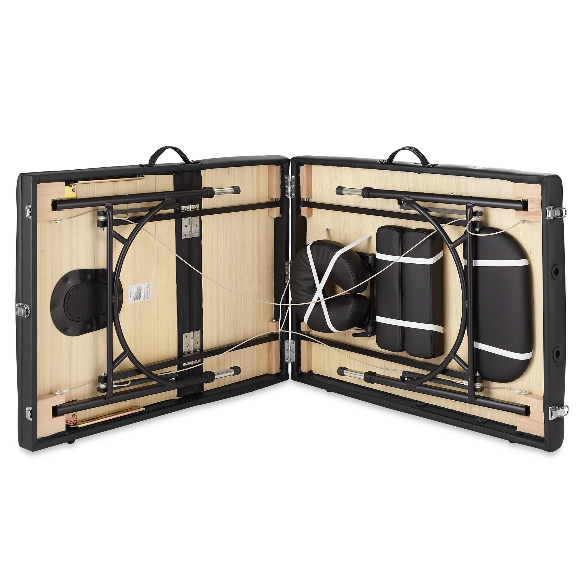 Professional Portable Tri-Fold Massage Table with Aluminum Legs