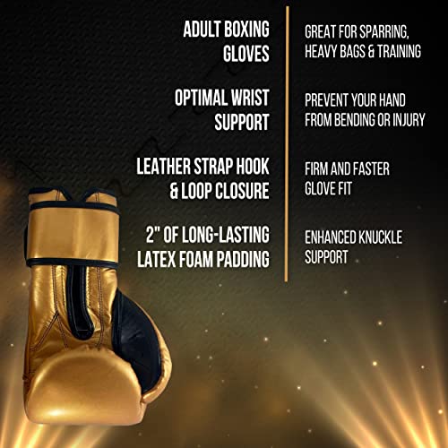 CLETO REYES Training Boxing Gloves with Hook and Loop Closure for Sparring and Heavy Punching Bags, Men and Women, MMA, Kickboxing, Muay Thai