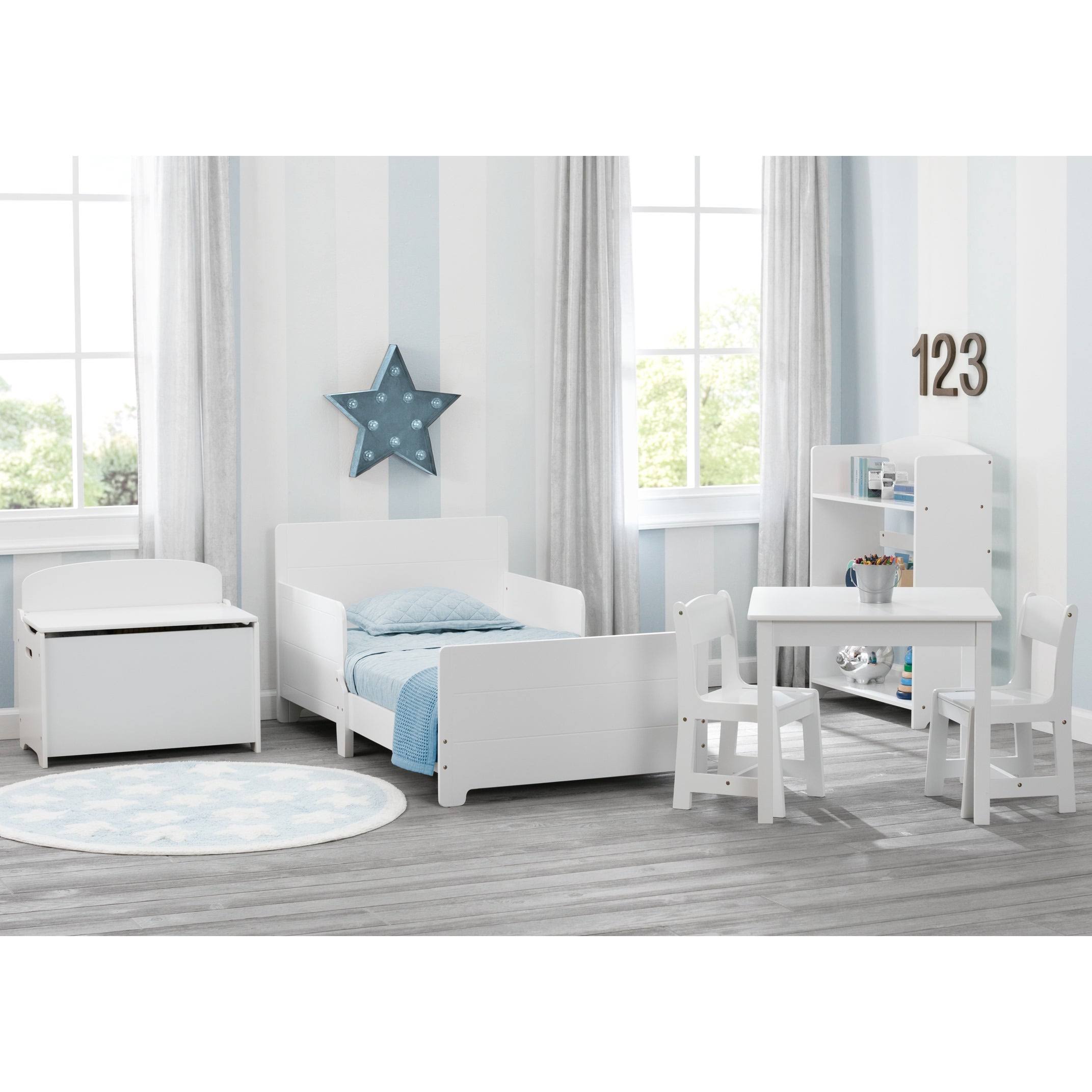 Delta Children MySize Toddler Bed, Bianca White