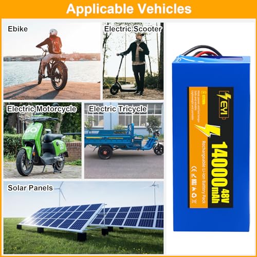 36V Ebike Battery 10Ah Lithium Battery Electric Bike Battery Replacement for 200-1000W Electric Bike Bicycle Scooter Motor with 2A Fast Charger, T-Plug, and 30A BMS (36V 10Ah with charger kit)