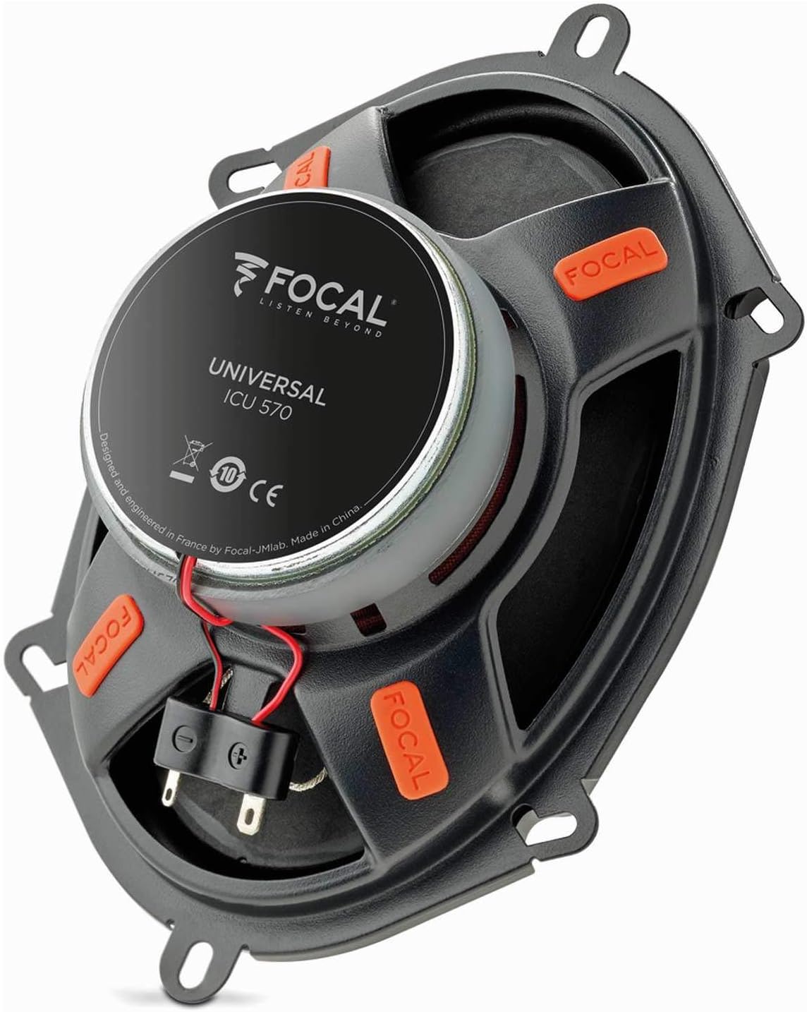 Focal ICU-570 Integration Series 5 x 7 Inch Coaxial Speakers (Pair), RMS: 60W - MAX: 120W
