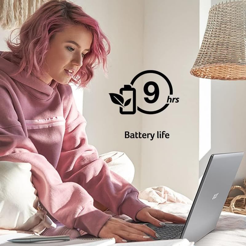 Acer Aspire 1 Slim 2024 Newest Laptop, 15.6'' Full HD Display, 8GB RAM, 128GB eMMC, Dual-Core Intel Celeron N4500, UHD Graphics, RJ45, WiFi, Webcam, 1-Year Microsoft 365, Windows 11S +MarxsolAccessory