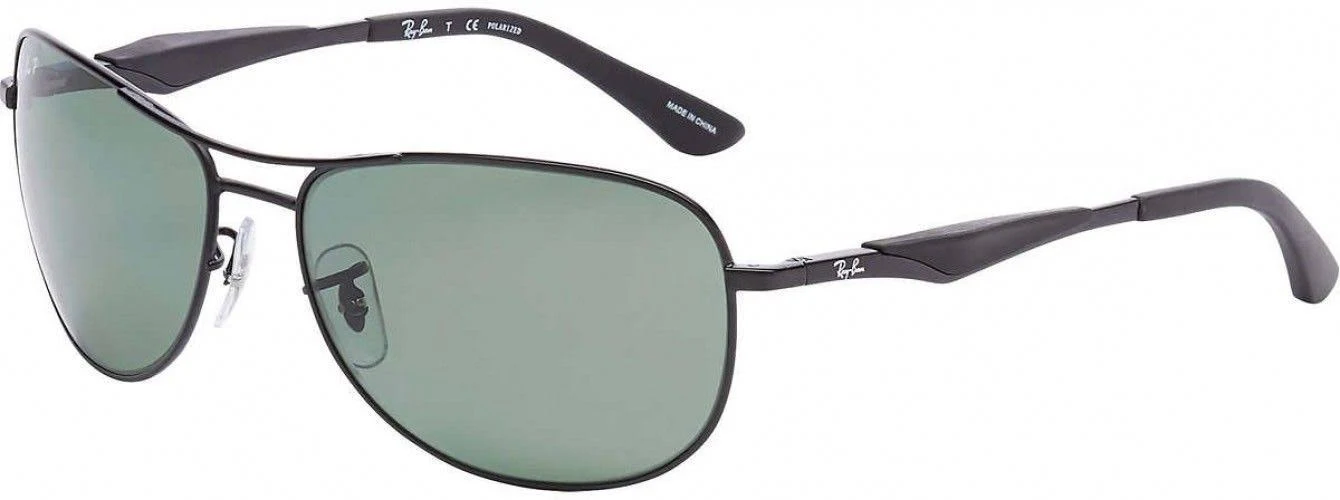 Ray-Ban RB3519 Metal Sunglasses, 006/6G Matte Black (Black)