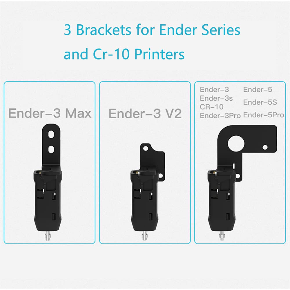 Creality CR Touch Auto Bed Leveling Sensor Kit for 32 Bit V4.2.2/(.7) Mainboard Ender 3v2/3/Pro/Ender 5/Pro/CR-10,Capricorn PTFE Bowden Tubing 1M,Aluminum Extruder, 0.4mm Nozzle, PC4-M6/M10 Fittings